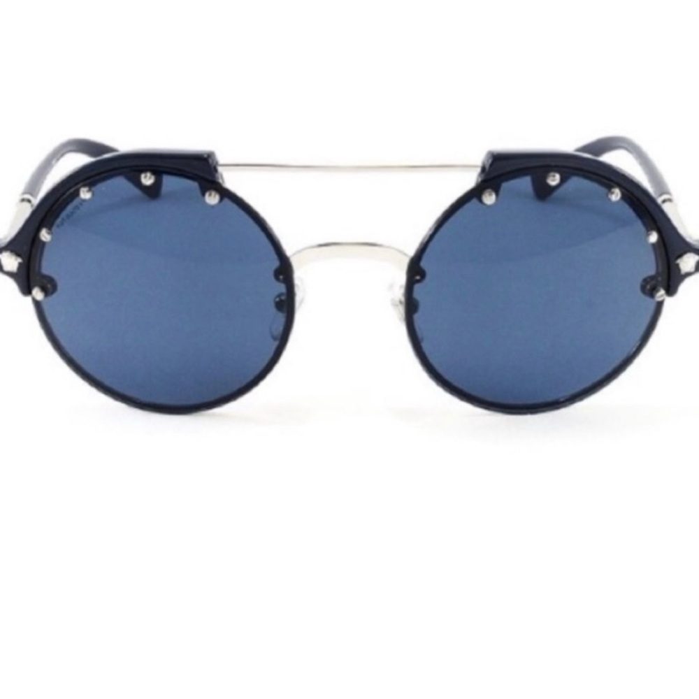 BNWT Versace Stylish Round Blue Sunglasses